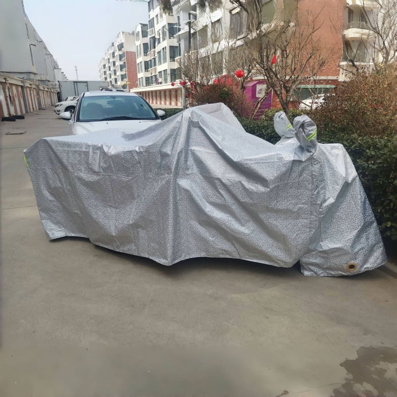 Husă pentru triciclu electric și scuter pentru vârstnici – impermeabilă, protecție UV, folie de aluminiu, 1,5 kg, personalizabilă, potrivită pentru 1,6–2,8 m