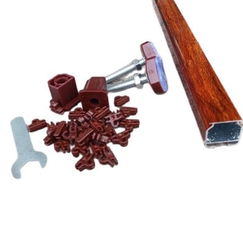 Безпробивна телескопична алуминиева завесна пръчка за мъниста завеси – римска завеса с монтажни аксесоари