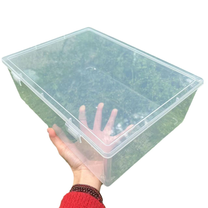 Transparentna plastična kutija za skladištenje, PP materijal, 100% nov, kapacitet 6500, otporna na prašinu