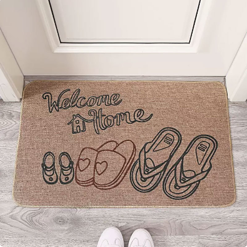 Ленена противохлъзгаща подложка за баня и вход, абсорбираща влага, миеща се