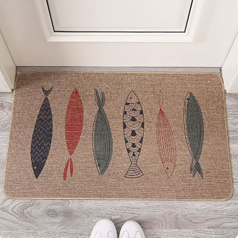 Ленена противохлъзгаща подложка за баня и вход, абсорбираща влага, миеща се