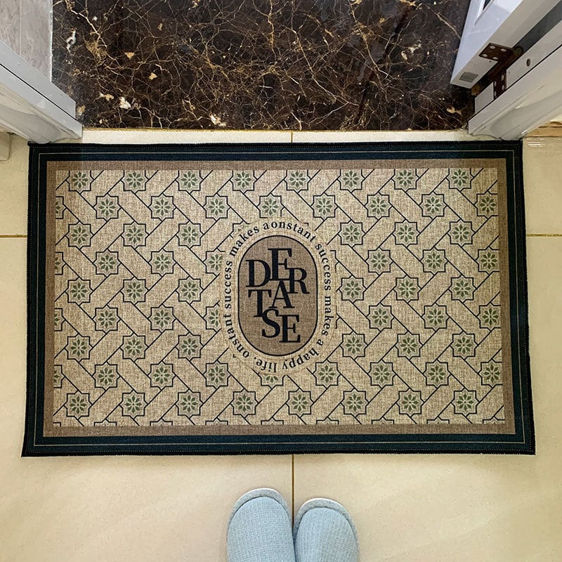 Ленена противохлъзгаща подложка за баня и вход, абсорбираща влага, миеща се