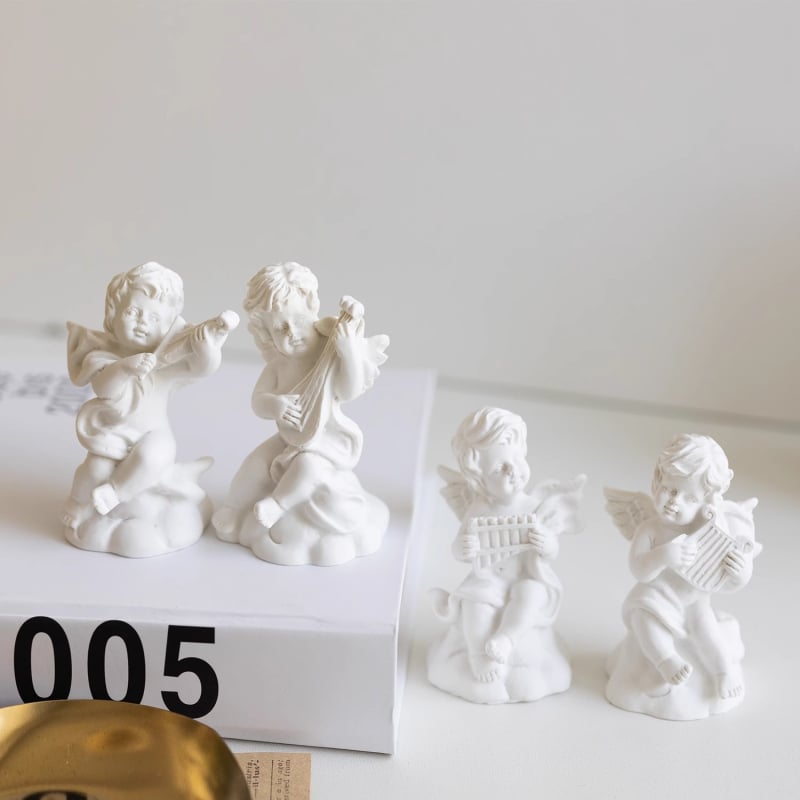 Anđeoska statua od smole — foto rekvizita za fotografiranje proizvoda, pozadinsko platno (pozadinsko platno · smola · fotografiranje proizvoda)