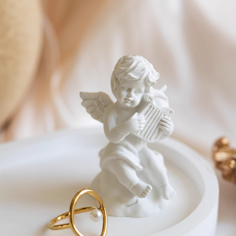 Anđeoska statua od smole — foto rekvizita za fotografiranje proizvoda, pozadinsko platno (pozadinsko platno · smola · fotografiranje proizvoda)