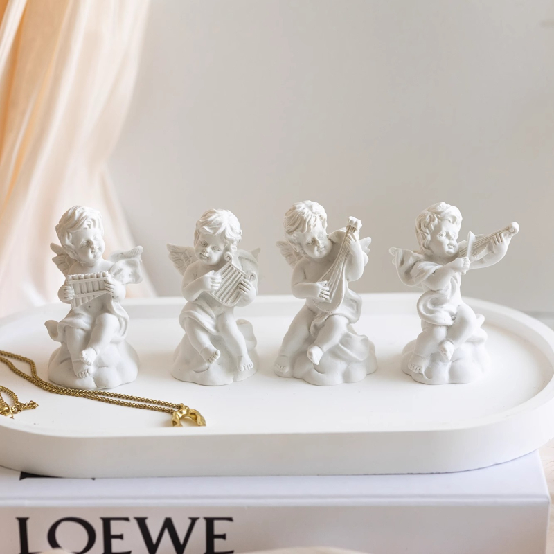 Anđeoska statua od smole — foto rekvizita za fotografiranje proizvoda, pozadinsko platno (pozadinsko platno · smola · fotografiranje proizvoda)