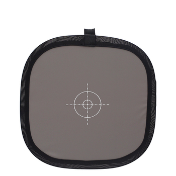 Kamera fókuszáláshoz háttérlemez 18% szürke kártyával, kétoldalas, modell 30/60, poliészter/PU bőr