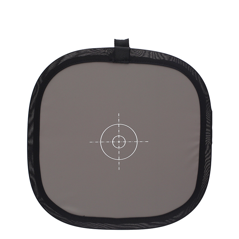 Kamera fókuszáláshoz háttérlemez 18% szürke kártyával, kétoldalas, modell 30/60, poliészter/PU bőr