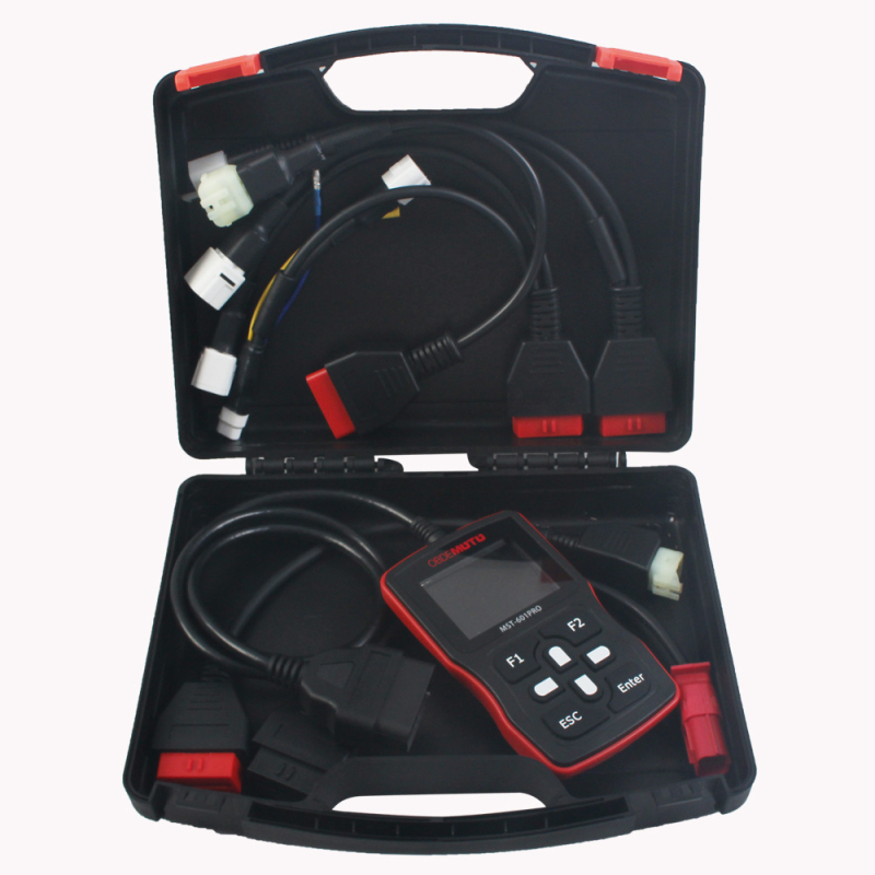 Motociklistički dijagnostički skener MST-601PRO – podrška OBD-NIV, kompatibilnost s Honda/Suzuki/Yamaha/Delphi, napajanje 12–14V, radna temperatura 0–40°C