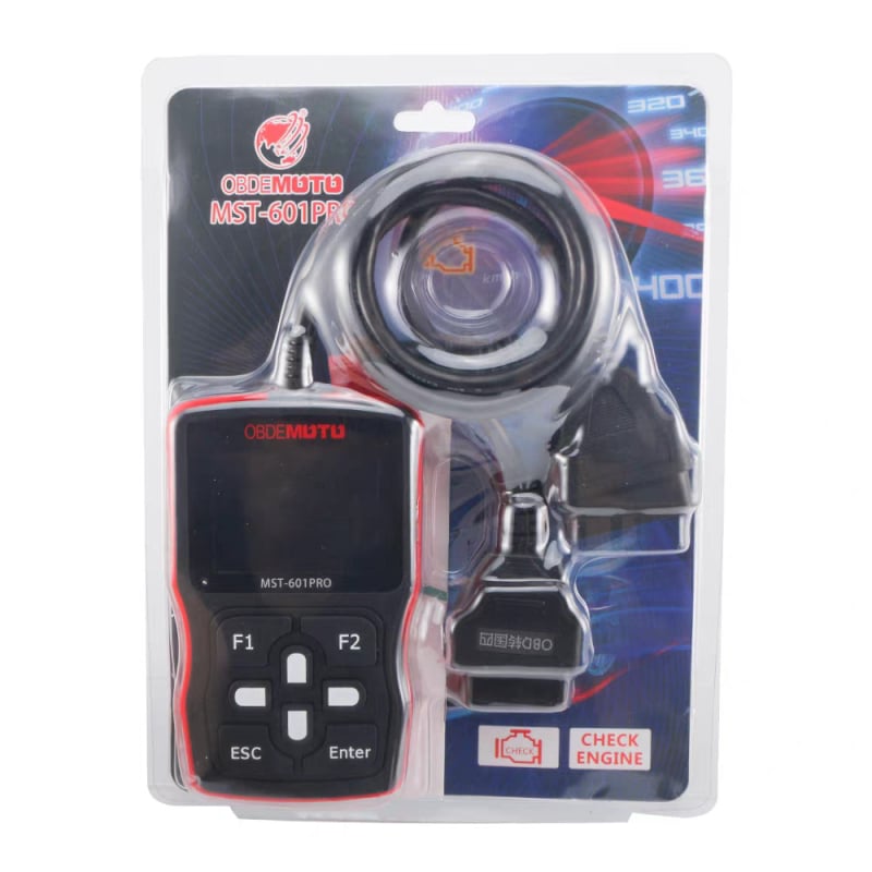 Motociklistički dijagnostički skener MST-601PRO – podrška OBD-NIV, kompatibilnost s Honda/Suzuki/Yamaha/Delphi, napajanje 12–14V, radna temperatura 0–40°C