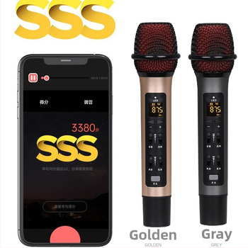 A6 Karaoke mikrofón do auta pre mobilný telefón, Bluetooth, vstavaná 1000mAh batéria, frekvenčný rozsah 100Hz–20kHz, SNR ≥95dB, výkon 5W, na živé vysielanie a nahrávanie