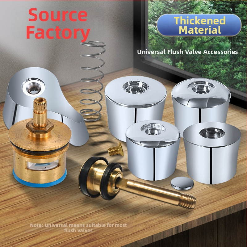 Príslušenstvo k splachovacej ventile toalety s tlačidlom oneskorenia a pružinovým ručným kolom, model H865-PJ, ABS, HUARJO/Walje, tlak vody 0.3, moderný štýl