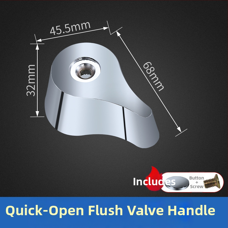 Príslušenstvo k splachovacej ventile toalety s tlačidlom oneskorenia a pružinovým ručným kolom, model H865-PJ, ABS, HUARJO/Walje, tlak vody 0.3, moderný štýl