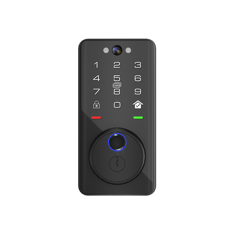 DS15-16 Ujjlenyomat-zár belső fa ajtóhoz, 100 ujjlenyomat tárolás, 0,5 s alatti szkennelési idő, FAR 0,00001, működési hőmérséklet -10–60°C