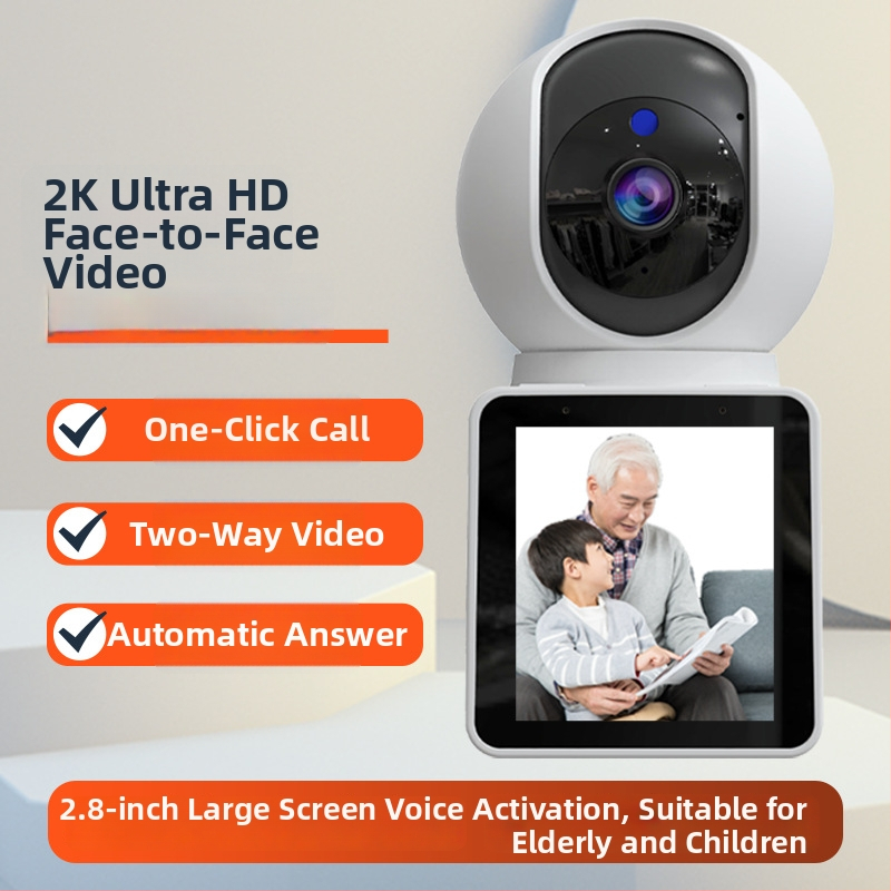 WiFi vnútorná kamera pre monitorovanie – 360° zorné pole, dvojstranné video, bezdrôtová, ultra čistý obraz