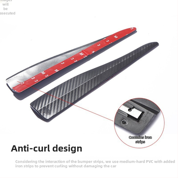 TM PVC ochranná páska na predný nárazník, univerzálne pre automobily, proti kolízii, sada 2 kusy