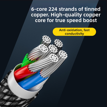 Type-C na Type-C kabel za brzo punjenje s E-marker čipom, PD100W, za mobitele, prijenosna računala i vozila
