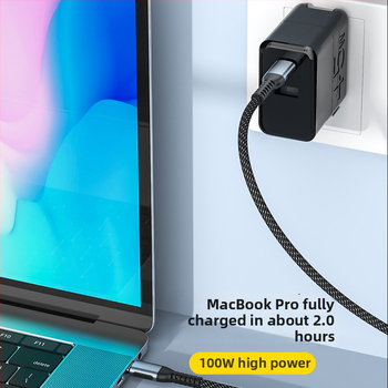Type-C na Type-C kabel za brzo punjenje s E-marker čipom, PD100W, za mobitele, prijenosna računala i vozila
