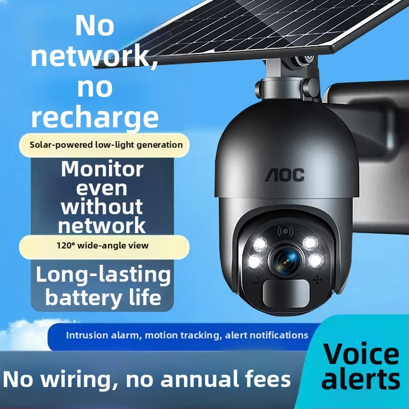 Камера за видеонаблюдение с AI: интерком в реално време, разпознаване на хора и мобилно проследяване; Type-C интерфейс; ABS корпус; захранване 70–90V