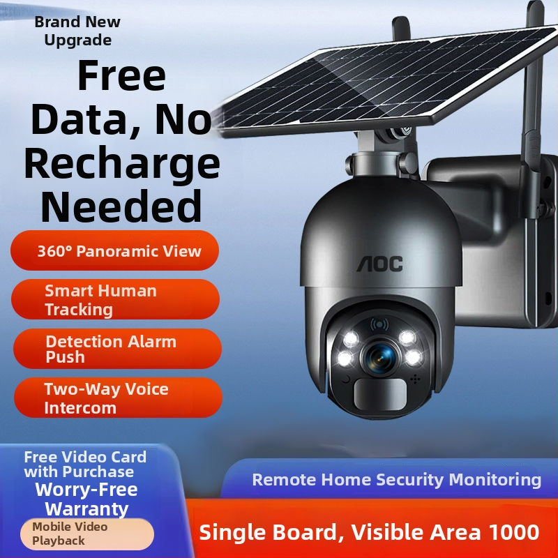 Камера за видеонаблюдение с AI: интерком в реално време, разпознаване на хора и мобилно проследяване; Type-C интерфейс; ABS корпус; захранване 70–90V