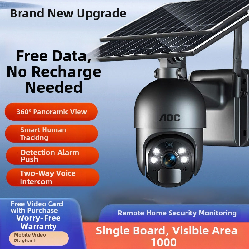 Камера за видеонаблюдение с AI: интерком в реално време, разпознаване на хора и мобилно проследяване; Type-C интерфейс; ABS корпус; захранване 70–90V