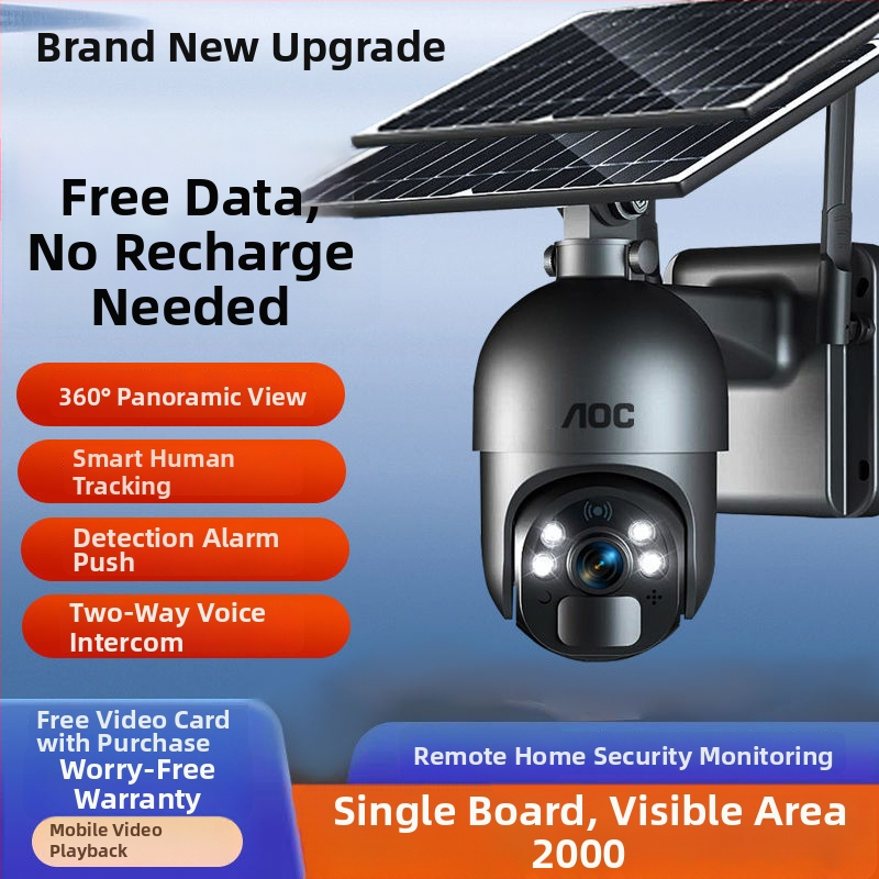 Камера за видеонаблюдение с AI: интерком в реално време, разпознаване на хора и мобилно проследяване; Type-C интерфейс; ABS корпус; захранване 70–90V