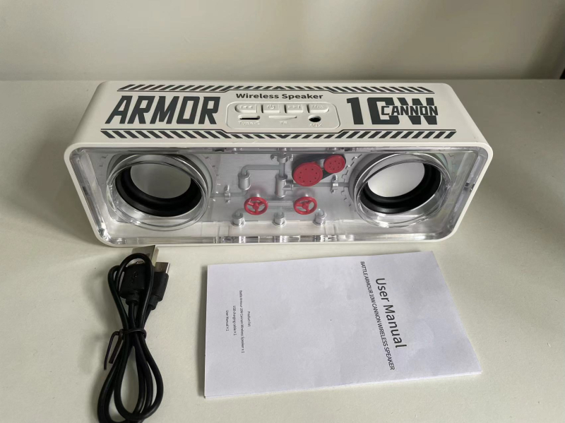 Kompakt Bluetooth hangszóró kettős meghajtóval, kiváló hangzás, Bluetooth 5.3, 5W, 20Hz-20kHz, 10m hatótávolság, IPx3