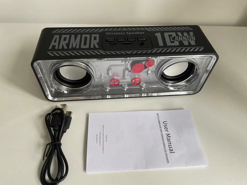 Kompakt Bluetooth hangszóró kettős meghajtóval, kiváló hangzás, Bluetooth 5.3, 5W, 20Hz-20kHz, 10m hatótávolság, IPx3