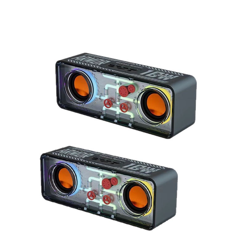 Kompakt Bluetooth hangszóró kettős meghajtóval, kiváló hangzás, Bluetooth 5.3, 5W, 20Hz-20kHz, 10m hatótávolság, IPx3