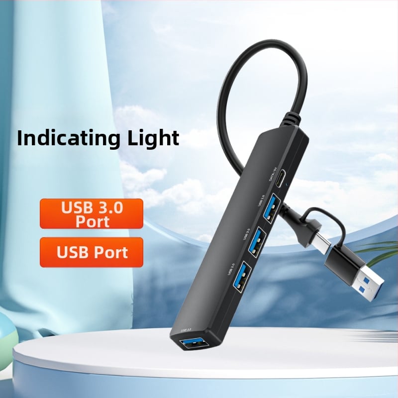 USB-C 5-v-1 dokovacia stanica, model JL-101G, USB 3.0 5 Gbps, bez externého napájania