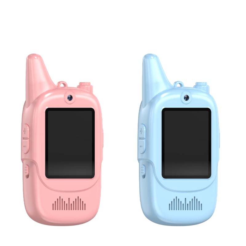 Interfon video pentru copii pentru distanțe lungi, wireless, ecran de 2.0 inch, baterie litiu 650 mAh, rezistent la praf