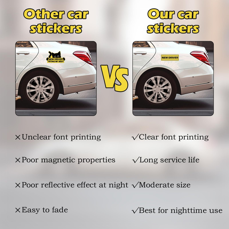 Autó lökhárító mágneses fényvisszaverő matrica, állat mintával, testre szabható