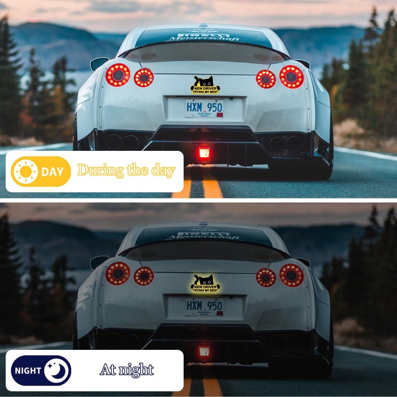 Autó lökhárító mágneses fényvisszaverő matrica, állat mintával, testre szabható