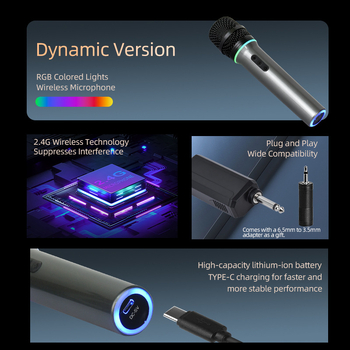 WX72 Vezeték nélküli kettős mikrofonos rendszer beépített újratölthető akkumulátorral (1200-2000 mAh), kardioid dinamikus mikrofonok, frekvenciasugár 60 Hz-15 kHz, akkumulátor élettartam több mint 12 óra