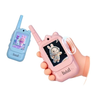 Walkie talkie video pentru copii – comunicare la distanță, încărcare Type-C, pentru 7–14 ani, certificare 3C 2025182202069864