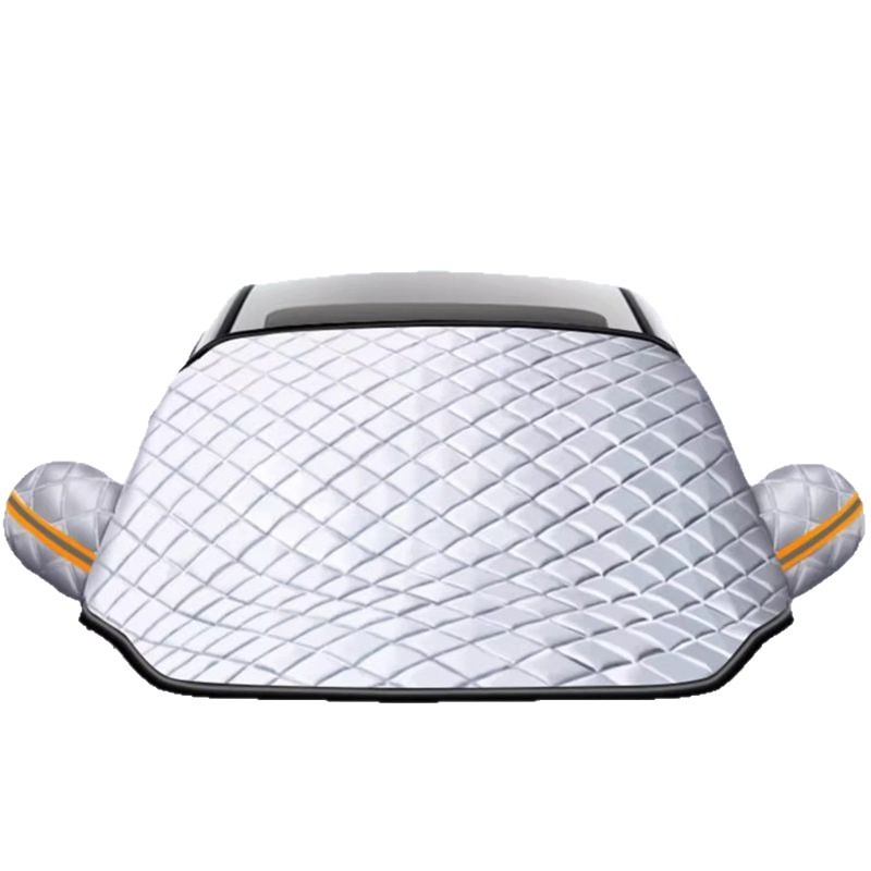 Protecție solară parbriz auto, folie de aluminiu cu dublu strat, universală, greutate 500 g, montaj încorporat