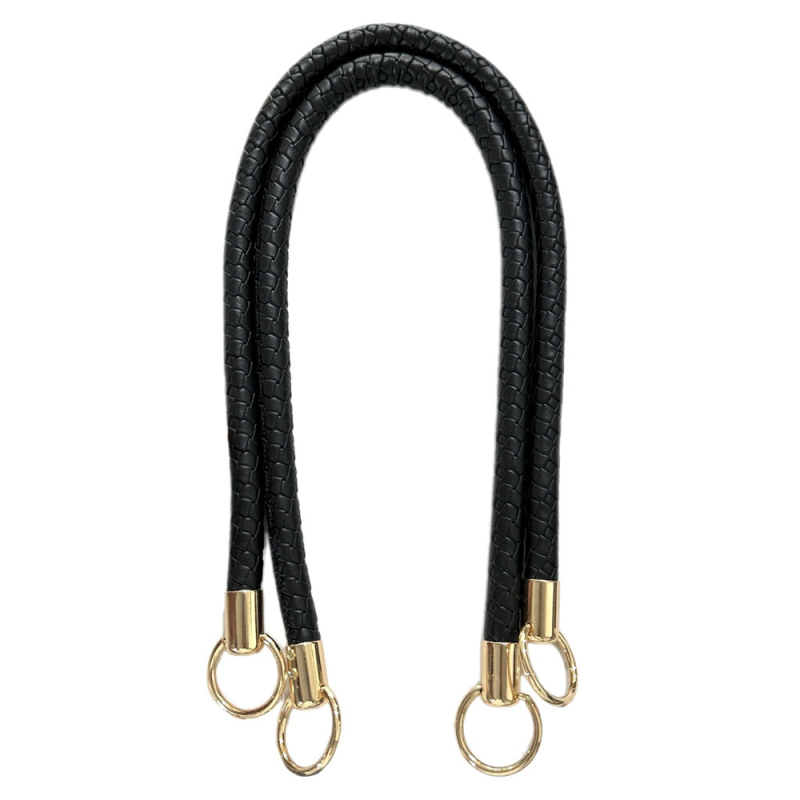 Πλεκτός δερμάτινος ιμάντας με χειρολαβή για τσάντες — PU δέρμα, μειώνει το φόρτο, αξεσουάρ αποσκευών, Άνοιξη 2025