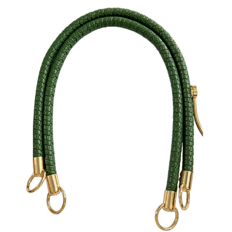 Πλεκτός δερμάτινος ιμάντας με χειρολαβή για τσάντες — PU δέρμα, μειώνει το φόρτο, αξεσουάρ αποσκευών, Άνοιξη 2025