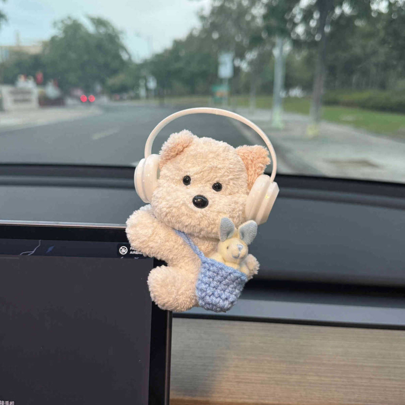 Plush klip za ploču automobila s dizajnom životinje – dekorativni dodatak, prilagodljiv, model T11704