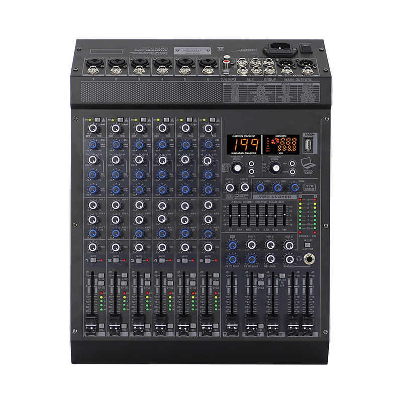 Μίκτης 4/6/8 καναλιών με 199 εφέ, USB, Bluetooth και 7-ζώνης Master Control