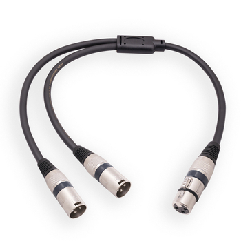 REXLIS XLR kabel 1 na 2, dvostruko oklopljen, bakreni vodnik, niklani premaz, model 2055YMMF-05