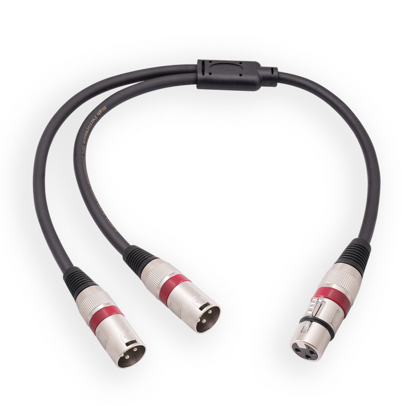REXLIS XLR kabel 1 na 2, dvostruko oklopljen, bakreni vodnik, niklani premaz, model 2055YMMF-05