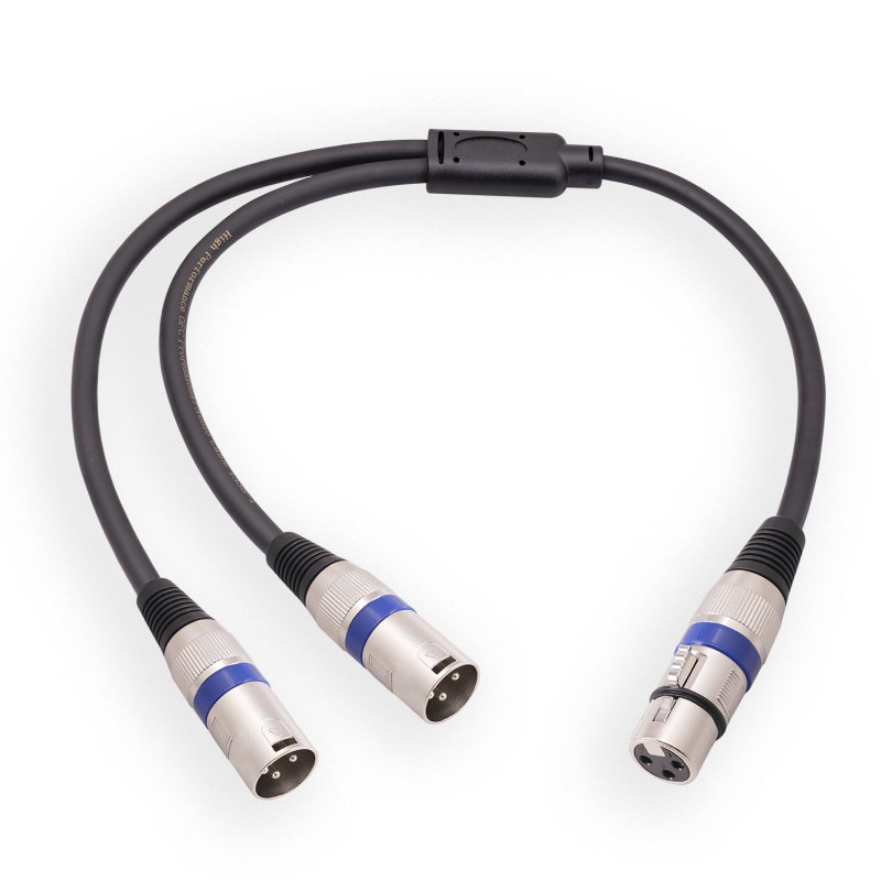 REXLIS XLR kabel 1 na 2, dvostruko oklopljen, bakreni vodnik, niklani premaz, model 2055YMMF-05