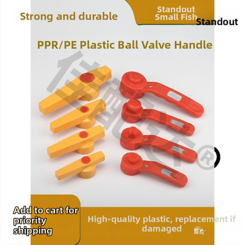 Ručka za kuglični ventil, PPR čelično jezgro, plastični prekidač, duga ručka