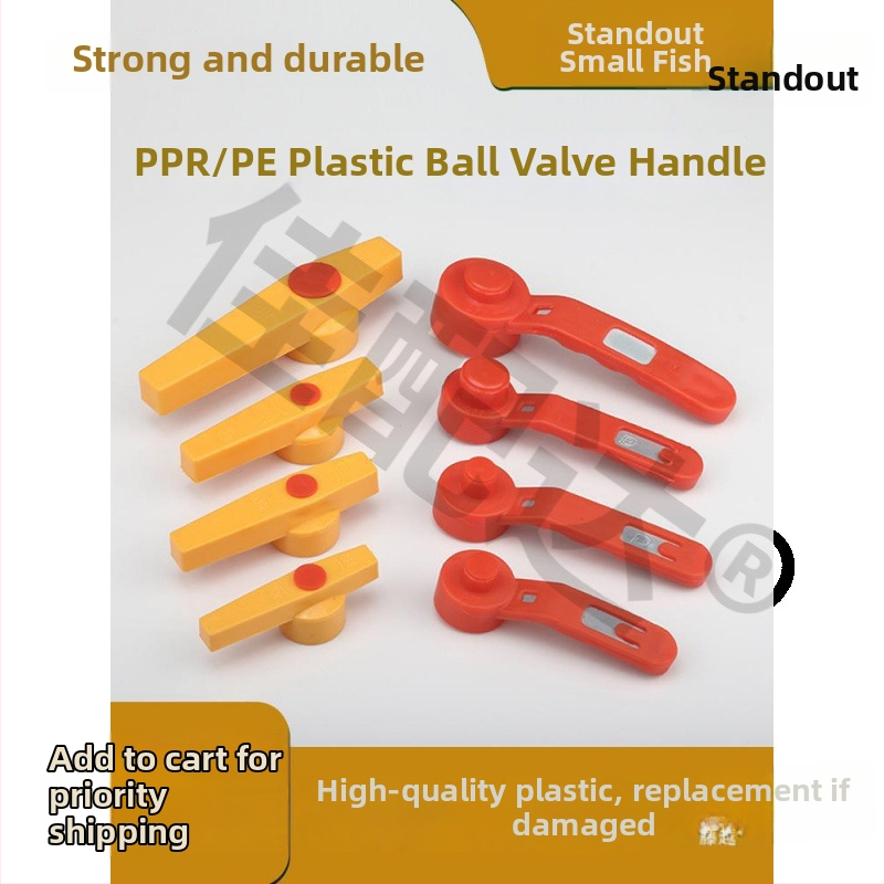 Ručka za kuglični ventil, PPR čelično jezgro, plastični prekidač, duga ručka