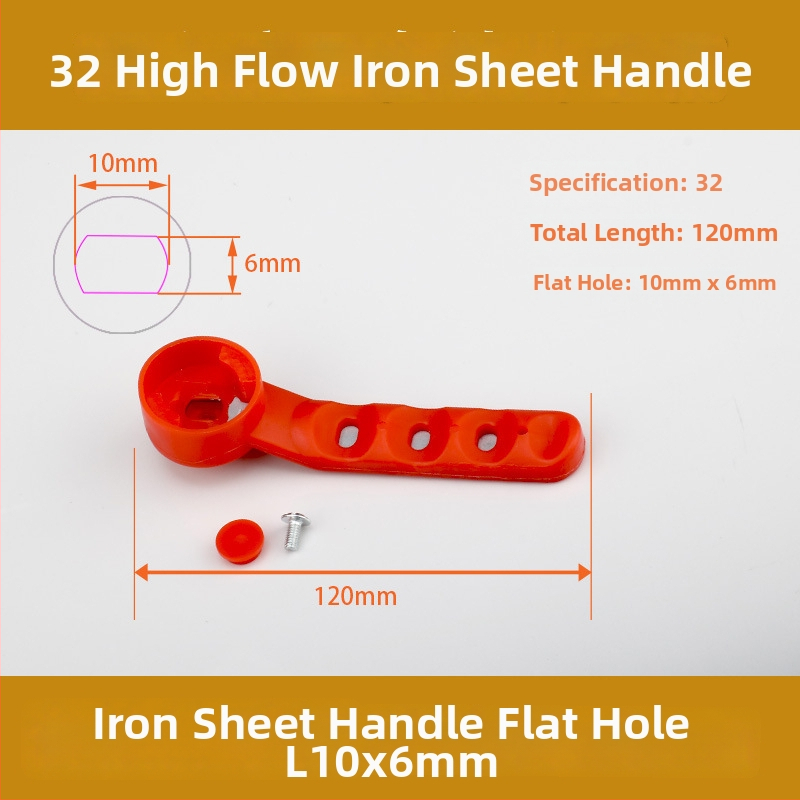 Ručka za kuglični ventil, PPR čelično jezgro, plastični prekidač, duga ručka