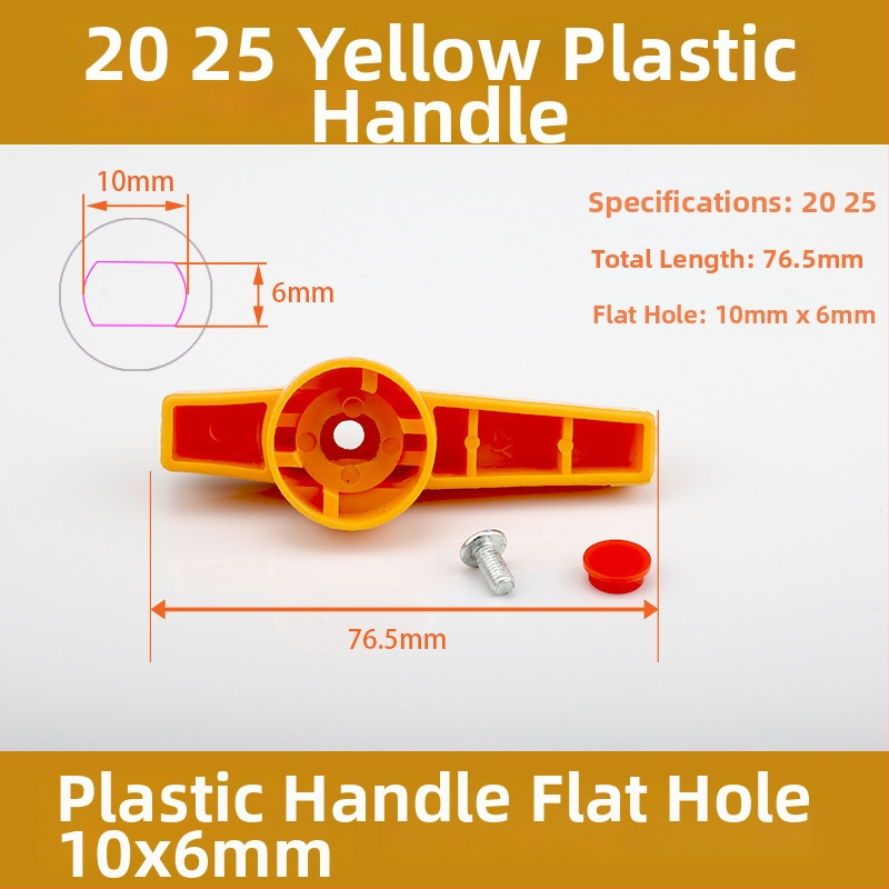 Ručka za kuglični ventil, PPR čelično jezgro, plastični prekidač, duga ručka