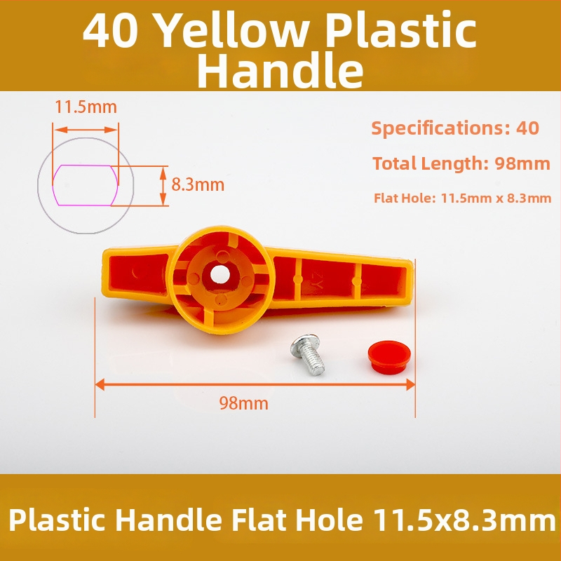 Ručka za kuglični ventil, PPR čelično jezgro, plastični prekidač, duga ručka