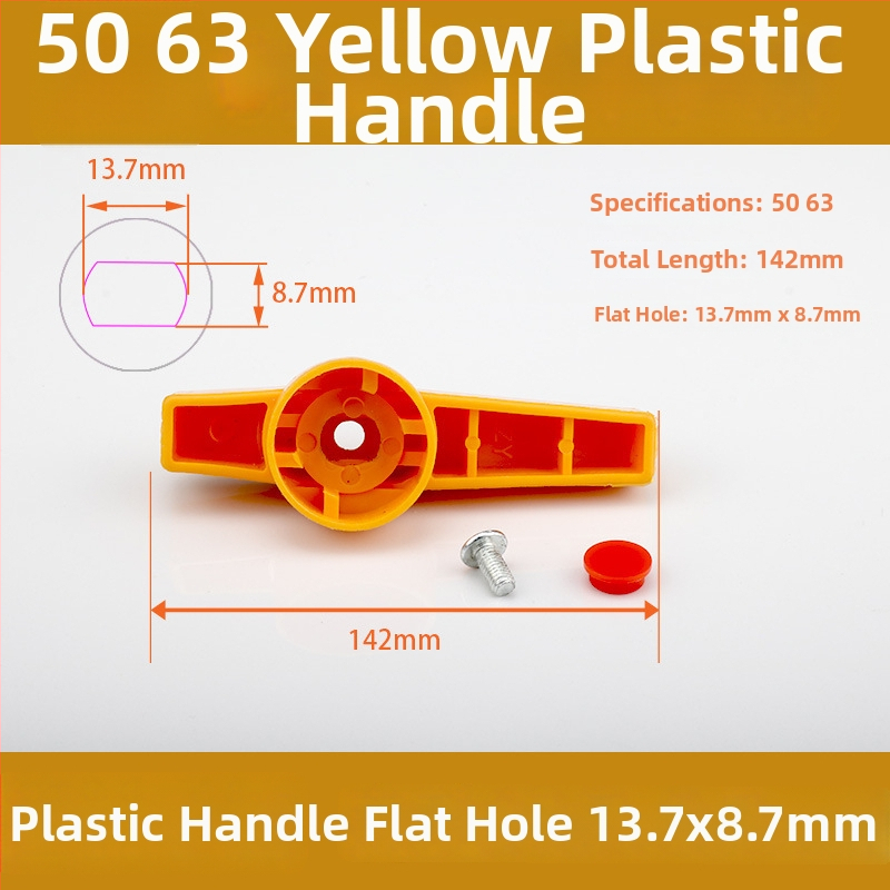 Ručka za kuglični ventil, PPR čelično jezgro, plastični prekidač, duga ručka