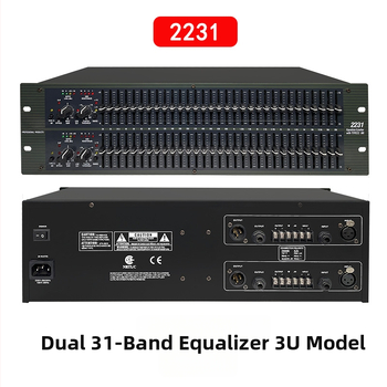 Wadeland profesionálny ekvalizér pre KTV — dvojitý 31-pásmový, 220V, 3 kg