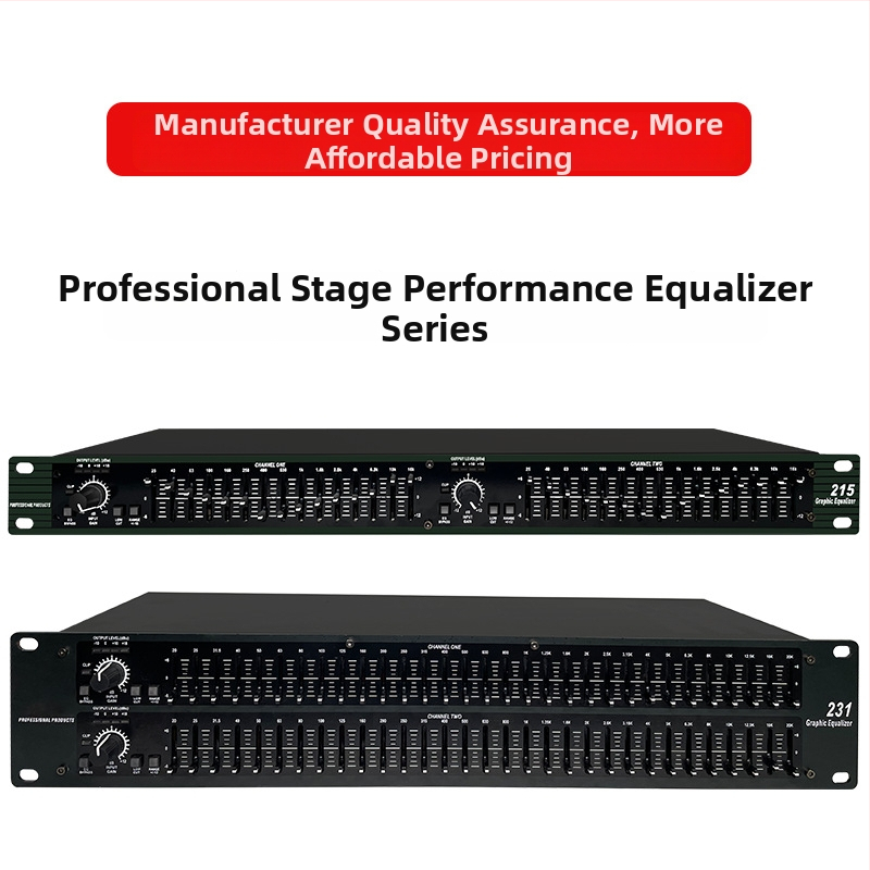 Wadeland profesionálny ekvalizér pre KTV — dvojitý 31-pásmový, 220V, 3 kg